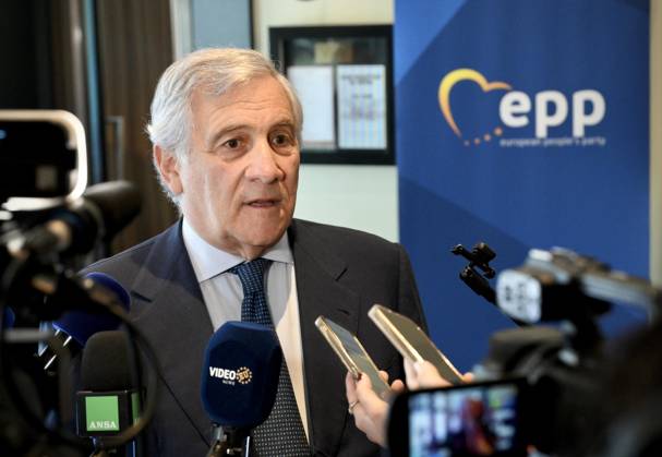 June 18, 2026, Bruxelles, BELGIUM: Italian Foreign Minister Antonio Tajani during a press doorstep at the EPP Summit in Brussels, 18 June 2026. ANSA ALESSANDRO DI MEO. Bruxelles BELGIUM  - ZUMAa110 20260618_zaf_a110_033 Copyright: xAlessandroxDixMeox