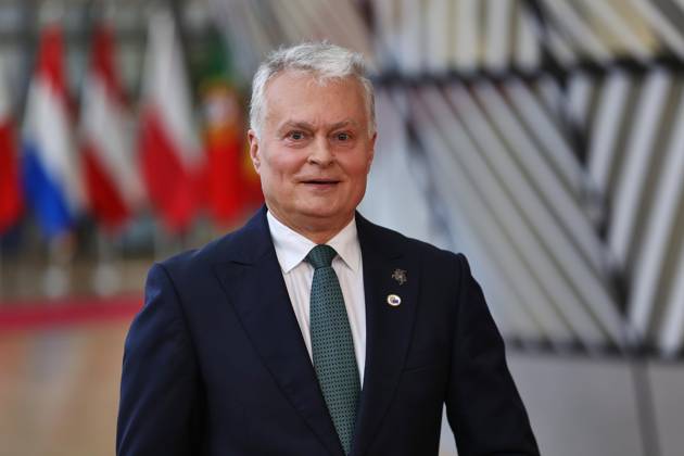 Brussels, Belgium, June 18, 2026; European Union Building; EU Summit; Gitanas Nauseda, President of Lithuania,detected_source_language Copyright: xdtsxNachrichtenagenturx dts_123901