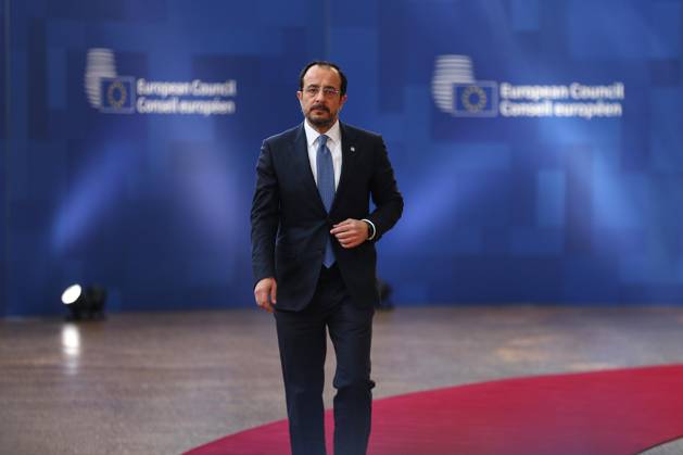 Brussels, Belgium, June 18, 2026, European Union Building, EU Summit, Nikos Christodoulidis, President of the Republic of Cyprus,detected_source_language Copyright: xdtsxNachrichtenagenturx dts_123898