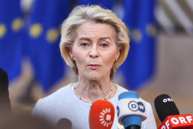 Brussels, Belgium, June 18, 2026, European Union Building, EU Summit, Ursula von der Leyen, President of the European Commission,detected_source_language Copyright: xdtsxNachrichtenagenturx dts_123913