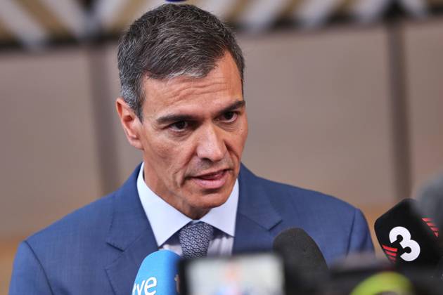 Brussels, Belgium, June 18, 2026, European Union Building, EU Summit, Pedro Sánchez, Prime Minister of Spain,detected_source_language Copyright: xdtsxNachrichtenagenturx dts_123915