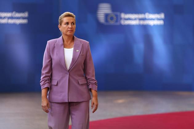 Brussels, Belgium, June 18, 2026; European Union Building; EU Summit; Mette Frederiksen, Prime Minister of Denmark,detected_source_language Copyright: xdtsxNachrichtenagenturx dts_123906