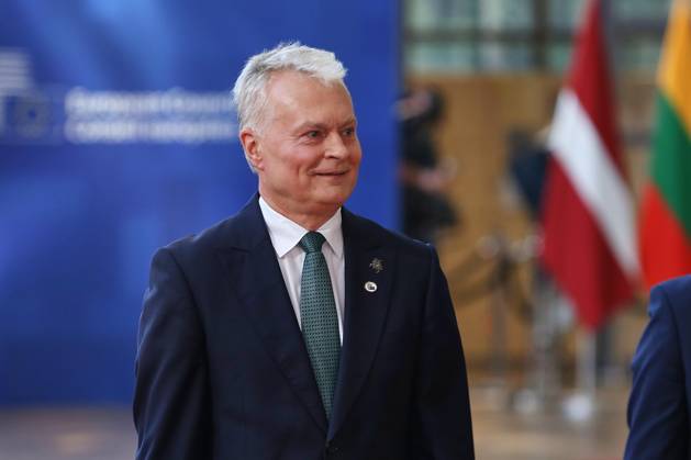 Brussels, Belgium, June 18, 2026; European Union Building; EU Summit; Gitanas Nauseda, President of Lithuania,detected_source_language Copyright: xdtsxNachrichtenagenturx dts_123904