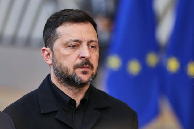 Brussels, Belgium, June 18, 2026, European Union Building, EU Summit, Volodymyr Zelenskyy, President of Ukraine,detected_source_language Copyright: xdtsxNachrichtenagenturx dts_123911