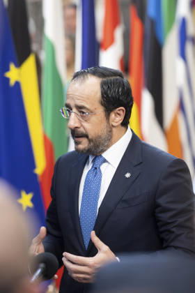 European Council Brussels, 18 06 2026 : European Council . Over a two-day summit, EU leaders will discuss key issues such as Europe s economic competitiveness, the EU s long-term budget, defence capabilities, Ukraine and the Middle East. Pix : Nikos Christodoulidis . Credit : Aurore Martignoni CC . Brussels Belgium  Copyright: xContentxCurationx AurorexMartignonix xCCx