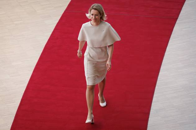 High Representative of the Union for Foreign Affairs and Security Policy Kaja Kallas pictured at the arrivals of a European Council Summit, Thursday 18 June 2026, at the Council of the European Union, in Brussels.  BENOITxDOPPAGNE 178116075