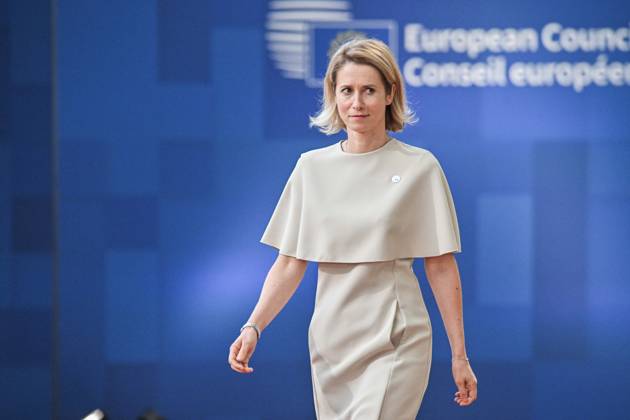 BRUSSELS - European Union High Representative for Foreign Affairs and Security Policy Kaja Kallas arrives for the first day of the European Council. The leaders of the EU countries are meeting to discuss, among other things, Ukraine and the Middle East. JONAS ROOSENS ANP netherlands out - belgium out  Copyright: xx x561370612x originalFilename: 561370612.jpg