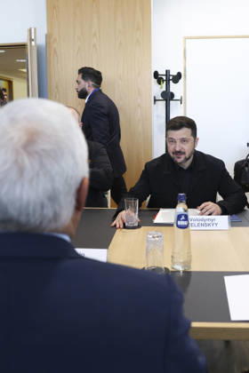 Ukrainian President Volodymyr Zelenskyy attends a meeting during the European Union summit at EU headquarters in Brussels on June 18, 2026. On the same day, Ukraine launched a major strike against Russia, including an attack on the capital, Moscow, while President Vladimir Putin was meeting with leaders of the ASEAN group in Moscow. Photo European Union  BLG2025061802 EuropeanxUnion