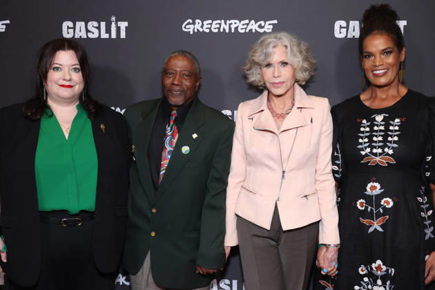 Santa Monica CA June 19: Katie Camosy, Manning Rollerson jr.III, Jane Fonda, Jo Banner. at the Los Angeles Premiere Of Gaslit held at The Laemmle Monica Film Center in Santa Monica, CA. on June 19, 2026 Credit: AdMedia Santa Monica USA - ZUMAa123 20260619_zaa_a123_151 Copyright: xADx