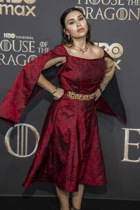 ABB HBOs Salome Sylvana walked the black carpet at the German premiere of the third season of the HBO Original series House of the Dragon at Kino International on June 19, 2026, in Berlin, Germany,detected_source_language