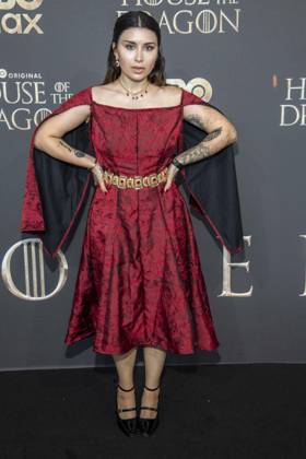 ABB HBOs Salome Sylvana walked the black carpet at the German premiere of the third season of the HBO Original series House of the Dragon at Kino International on June 19, 2026, in Berlin, Germany,detected_source_language