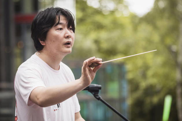 Symphonic Mob, Flash Mob at the Sony Center, Berlin, June 20, 2026 Copyright: xGüntherxDornx