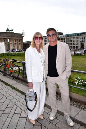 Hans Sigl and his wife Susanne Kemmler attend the Felix Burda Award ceremony on June 21, 2026, at the Axika in Berlin, Germany. Felix Burda Award in Berlin,detected_source_language