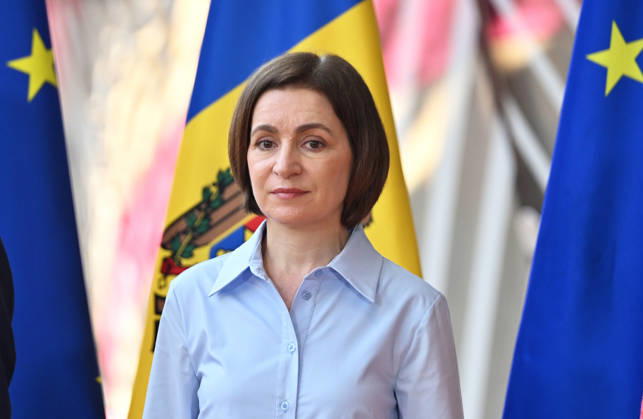 EU-Moldova Summit BRUSSELS, BELGIUM - JUNE 22: Moldovan President Maia Sandu attends the European Union-Moldova Summit in Brussels, Belgium, on June 22, 2026. Dursun Aydemir Anadolu Brussels Belgium. Editorial use only. Please get in touch for any other usage.  Copyright: x2026xAnadoluxDursunxAydemirx