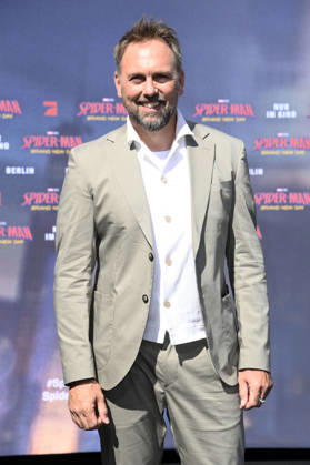 Steven Gätjen at the fan event for the movie Spider-Man Foto:xN.xKubelkax xFuturexImagex spiderman_berlin_6718