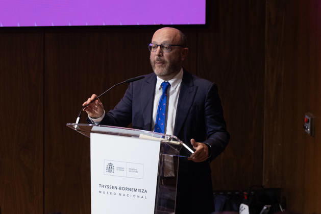 Presentation of the Official Program for MADO 2026 José Fernández Sánchez, the delegate for the Department of Social Policies, Family, and Equality at the Madrid City Council, during the official presentation of the official program for MADO 2026, at the Thyssen-Bornemisza National Museum on June 24, 2026, in Madrid, Spain. The full lineup of stages, free concerts, guest artists, and cultural activities that will highlight this year’s LGBTIQ Pride festivities has been officially unveiled. JUNE 24, 2026 Jesús Hellí Madrid, Madrid, Spain,detected_source_language Copyright: xJesusxHellinx 7619276