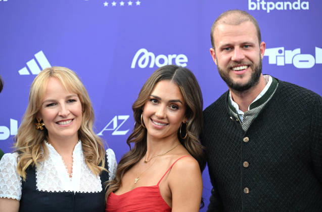 Maria Hauser, Jessica Alba, Rober Laner WorldChanger Foundation Day at the Bio Hotel Stanglwirt in Going, June 22, 2026