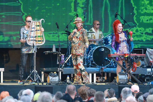 June 24, 2026, THE B-52 s, live concert at the Spandau Citadel, Berlin, farewell tour, music, vocals by Kate Pierson, vocals by Fred Schneider, vocals by Cindy Wilson, Berlin