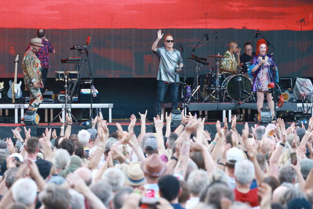June 24, 2026, THE B-52 s, live concert at the Spandau Citadel, Berlin, farewell tour, music, vocals by Kate Pierson, vocals by Fred Schneider, vocals by Cindy Wilson, Berlin