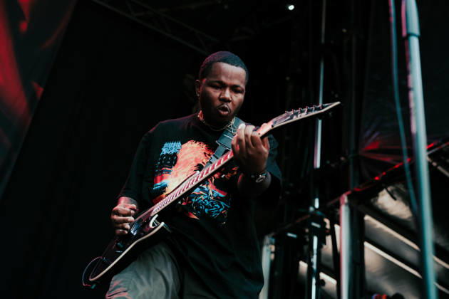 Gridiron live at Copenhell 2026 Copenhagen, Denmark. 25th, June 2026. The American hardcore band Gridiron performs a live concert during the Danish heavy metal festival Copenhell 2026 in Copenhagen. Here guitarist Xavier Wilson is seen live on stage. Denmark, Copenhagen  Copyright: xGonzalesxPhoto MathiasxKristensenx