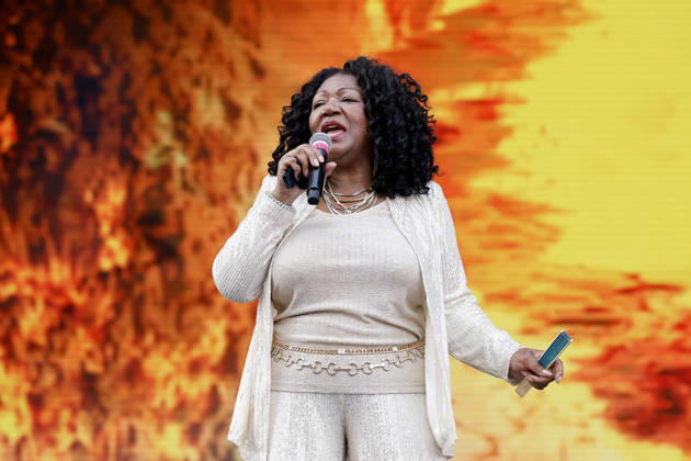 Singer Liz Mitchell of the group Boney M at the 2026 Rainbow Festival at Fühlinger See. Markus Krampe s Rainbow Festival takes place as part of ColognePride. Cologne, June 27, 2026, North Rhine-Westphalia, Germany Copyright: xChristophxHardtx