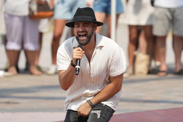 ZDF Fernsehgarten 2026: Singer Juan Daniel featuring songwriter Gionathan at the ZDF Fernsehgarten, themed Summer Party, on June 28, 2026, in Mainz, Rhineland-Palatinate, ZDF Fernsehgarten