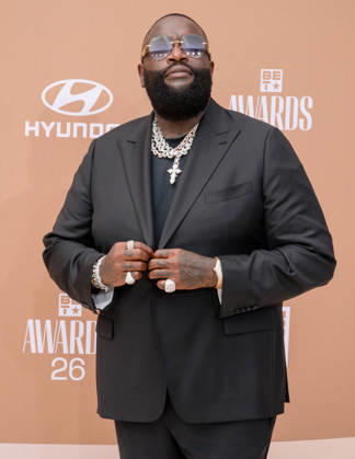 June 28, 2026, Los Angeles, California, USA: RICK ROSS attends the 2026 BET Awards: Red Carpet. Los Angeles USA  - ZUMAb173 20260628_aap_b173_215 Copyright: xBillyxBennightx