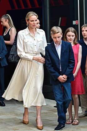 Inauguration of the Monaco Theme Area at Europapark: Princess Charlene, Prince Jacques and Princess Gabriella of Monaco at the opening of the Monaco theme area on June 29, 2026, at Europapark in Rust 20260629MWI132181
