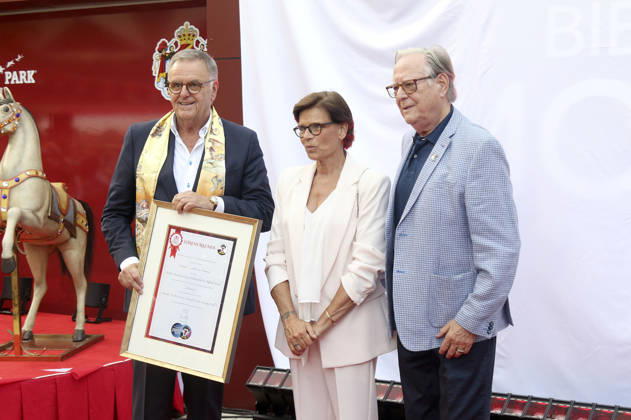 Roland Mack, Stephanie of Monaco, and Urs Pilz at the opening of the Monaco themed area at Europa-Park in Rust, June 29, 2026 Foto:xAgenturxWehnertx xGränzdörferx xFuturexImagex monaco_6632