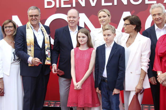 Marianne Mack, Roland Mack, Albert II, Prince of Monaco, Princess Gabriella of Monaco, Charlene, Princess of Monaco, Crown Prince Jacques of Monaco, Stephanie of Monaco, and Jürgen Mack at the opening of the Monaco theme area at Europa-Park in Rust, June 29, 2026 Foto:xAgenturxWehnertx xGränzdörferx xFuturexImagex monaco_6644