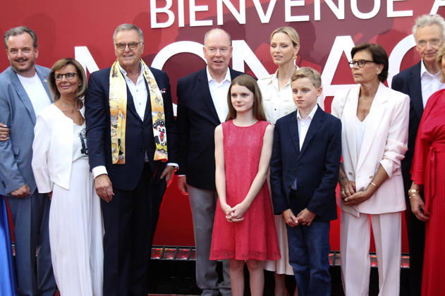 Marianne Mack, Roland Mack, Albert II, Prince of Monaco, Princess Gabriella of Monaco, Charlene, Princess of Monaco, Crown Prince Jacques of Monaco, Stephanie of Monaco, and Jürgen Mack at the opening of the Monaco theme area at Europa-Park in Rust, June 29, 2026 Foto:xAgenturxWehnertx xGränzdörferx xFuturexImagex monaco_6646