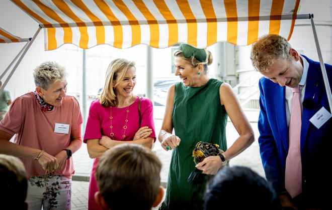 30-06-2026 Lelystad Queen Maxima with Minister of Economic Affairs Stientje van Veldhoven and Genevieve Prevenier attended the opening of the battery park at the Maxima power plant of energy company Engie, one of the most modern in Europe, recently converted to run on hydrogen as a supplementary fuel, and supplies electricity to nearly two million households in Lelystad. Â  Copyright: xPPEx