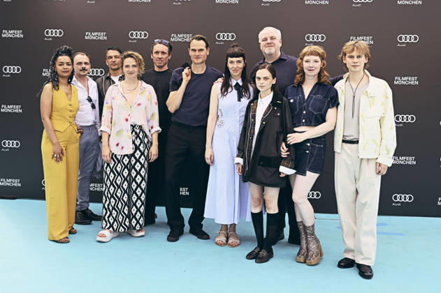 Sithembile Menck, Konstantin Lindhorst, Max Hemmersdorfer, Sarina Radomski, Peter Fieseler, Fabian Hinrichs, Kim Riedle, Mariella Aumann, Dustin Loose, Sarah Bauerett, and Philip Günsch at the premiere of the ARD film *Chamäleon* at the 43rd Munich Film Festival 2026 at the University of Television and Film Munich, June 30, 2026 Foto:xB.xGillmannx xFuturexImagex chamaeleon_6605