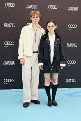 Philip Günsch and Mariella Aumann at the premiere of the ARD film *Chamäleon* at the 43rd Munich Film Festival in 2026 at the University of Television and Film Munich, June 30, 2026 Foto:xB.xGillmannx xFuturexImagex chamaeleon_6611