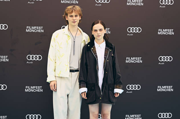 Philip Günsch and Mariella Aumann at the premiere of the ARD film *Chamäleon* at the 43rd Munich Film Festival 2026 at the University of Television and Film Munich, June 30, 2026 Foto:xB.xGillmannx xFuturexImagex chamaeleon_6614