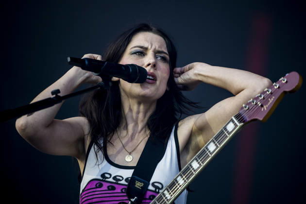 Wolf Alice live at Roskilde Festival 2026 Roskilde, Denmark. 01st, July 2026. The British alternative rock band Wolf Alice performs a live concert during the Danish music festival Roskilde Festival 2026 in Roskilde. Here singer and musician Ellie Rowsell is seen live on stage. Denmark, Roskilde  Copyright: xGonzalesxPhoto LassexLagonix