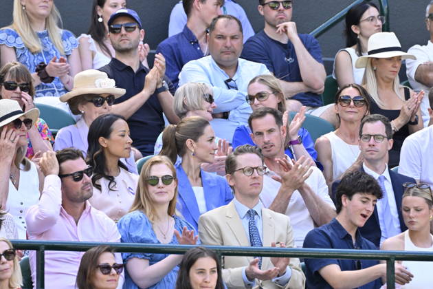 Tennis - Wimbledon 2026 - ITF - The Championships - 02 06 2026 - Tennis - Wimbledon 2026 - ITF - The Championships - 02 06 2026 - Kate Princesse de Galles assiste au match sur le court numero 1 en compagnie d Andy Murray - Amgleterre London  Copyright: xChryslenexCaillaud Psnewzx