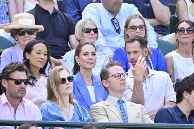 Tennis - Wimbledon 2026 - ITF - The Championships - 02 06 2026 - Tennis - Wimbledon 2026 - ITF - The Championships - 02 06 2026 - Kate Princesse de Galles assiste au match sur le court numero 1 en compagnie d Andy Murray - Amgleterre London  Copyright: xChryslenexCaillaud Psnewzx