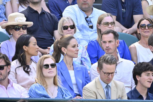 Tennis - Wimbledon 2026 - ITF - The Championships - 02 06 2026 - Tennis - Wimbledon 2026 - ITF - The Championships - 02 06 2026 - Kate Princesse de Galles assiste au match sur le court numero 1 en compagnie d Andy Murray - Amgleterre London  Copyright: xChryslenexCaillaud Psnewzx