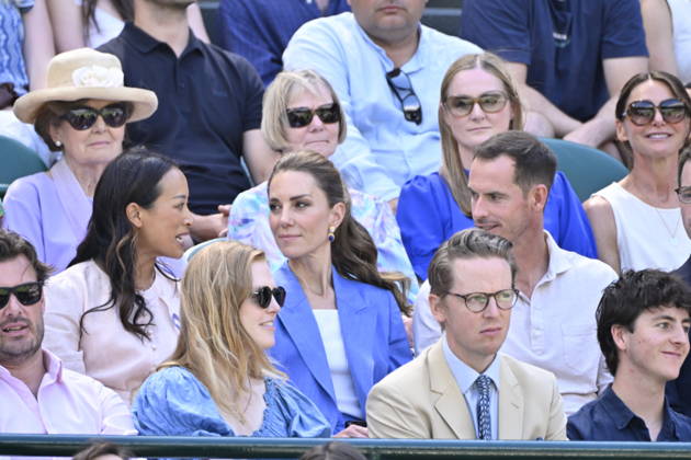 Tennis - Wimbledon 2026 - ITF - The Championships - 02 06 2026 - Tennis - Wimbledon 2026 - ITF - The Championships - 02 06 2026 - Kate Princesse de Galles assiste au match sur le court numero 1 en compagnie d Andy Murray - Amgleterre London  Copyright: xChryslenexCaillaud Psnewzx