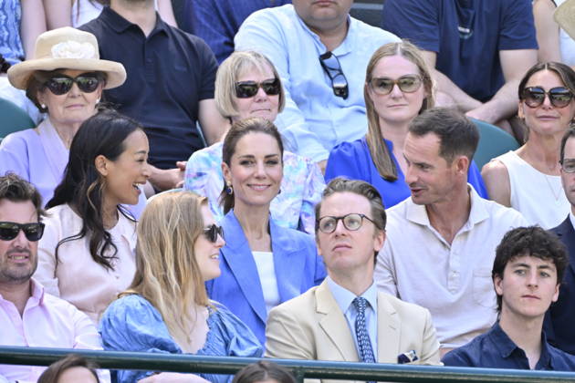 Tennis - Wimbledon 2026 - ITF - The Championships - 02 06 2026 - Tennis - Wimbledon 2026 - ITF - The Championships - 02 06 2026 - Kate Princesse de Galles assiste au match sur le court numero 1 en compagnie d Andy Murray - Amgleterre London  Copyright: xChryslenexCaillaud Psnewzx