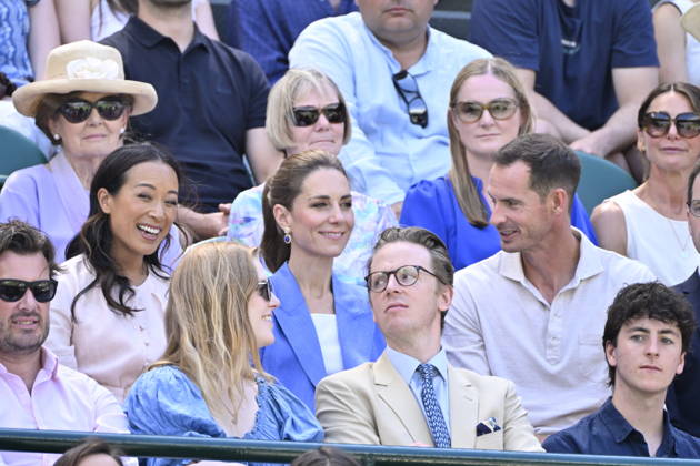 Tennis - Wimbledon 2026 - ITF - The Championships - 02 06 2026 - Tennis - Wimbledon 2026 - ITF - The Championships - 02 06 2026 - Kate Princesse de Galles assiste au match sur le court numero 1 en compagnie d Andy Murray - Amgleterre London  Copyright: xChryslenexCaillaud Psnewzx