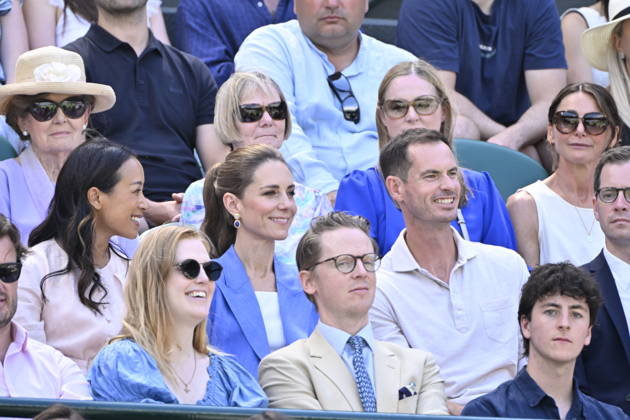Tennis - Wimbledon 2026 - ITF - The Championships - 02 06 2026 - Tennis - Wimbledon 2026 - ITF - The Championships - 02 06 2026 - Kate Princesse de Galles assiste au match sur le court numero 1 en compagnie d Andy Murray - Amgleterre London  Copyright: xChryslenexCaillaud Psnewzx