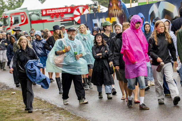 Roskilde Festival 2026 Rainy weather at Roskilde Festival, Thursday, July 2, 2026 Photo by Ida Marie Odgaard, Ritzau Scanpix, Roskilde, Denmark  Copyright: RitzauxScanpix IdaxMariexOdgaardx spdk20260702-152440-L