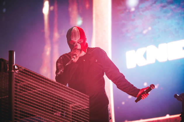 Kneecap live at Roskilde Festival 2026 Roskilde, Denmark. 03rd, July 2026. The Irish hip-hop trio Kneecap performs a live concert during Danish music festival Roskilde Festival 2026 in Roskilde. Denmark, Roskilde  Copyright: xGonzalesxPhoto ChristianxHjorthx