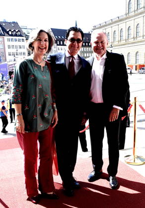 Christina Kalb, Serge Dorny, State Director Dr. Georg Heubisch, Member of the State Parliament, Munich, July 4, 2026, Max Joseph Square, Bavarian State Opera, OPERA FOR ALL, *Die Walküre* by Richard Wagner, Photo: Munich
