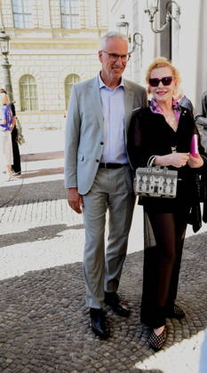 Bernd Doepke, BMW Branch Manager; Sunny Melles, actress and singer; Munich, July 4, 2026; Max Joseph Square; Bavarian State Opera; OPERA FOR ALL; *Die Walküre* by Richard Wagner; Photo: Munich