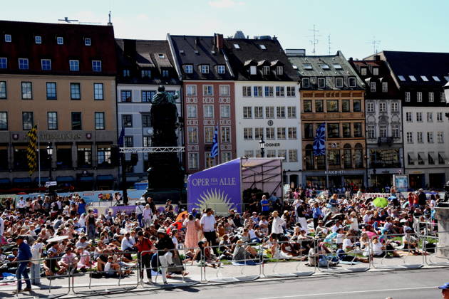 Visitor to Munich, July 4, 2026, Max Joseph Platz, Bavarian State Opera, OPERA FOR ALL, *Die Walküre* by Richard Wagner, Photo: Munich