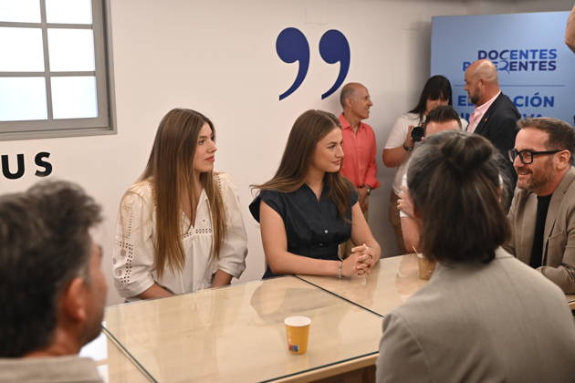 Infanta Sofía Visits the Monastery of Cogullada Infanta Sofía (1st from left) and Princess Leonor (2nd from left) during a visit to one of the educational activities at the Monastery of Cogullada on July 8, 2026, in Zaragoza, Aragon, Spain. This afternoon, the Infanta will present the first edition of the Ibercaja Foundation’s Exemplary Educators grants, marking the foundation’s 150th anniversary, during which five teachers will be recognized for their excellence in educational leadership, sustainability, inclusion, educational research, and comprehensive health education. JULY 8, 2026 INFANTA EDUCATION TEACHING Ramó Zaragoza, Aragon Zaragoza, Aragon, Spain Copyright: xRamonxCometx 7653398