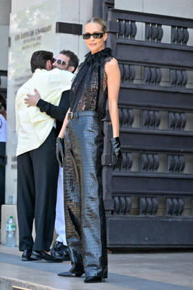 PFW Haute Couture Elie Saab Outside Arrivals JR Poppy Delevingne arriving at the Elie Saab show during Haute Couture Fashion Week in Paris, France, on 8 July 2026. Photo by Julien Reynaud APS-Medias ABACAPRESS.COM Paris France Copyright: xReynaudxJulien APS-Medias ABACAx